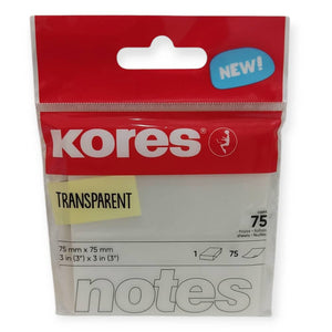NOTAS 654 TRANSPARENTE 7.5*7.5 CM