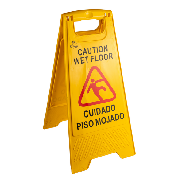 AVISO PISO MOJADO PLASTICO 635*320*35MM