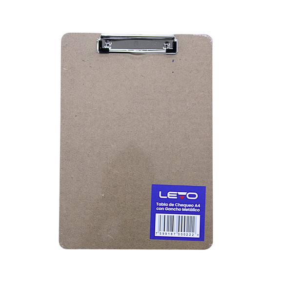 TABLA DE CHEQUEO MADERA LEVO