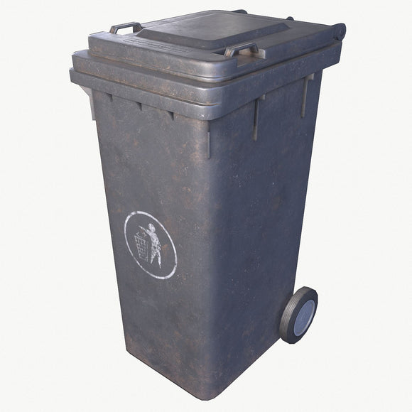 PIPOTE PLASTICO CON RUEDAS 120 LITROS