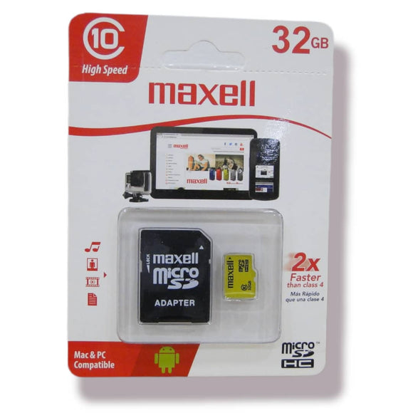 TARJETA MEMORIA MICRO SD 32 GB MAXELL